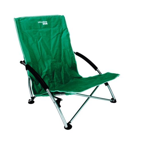 Image of Yellowstone Low Profile Folding Camping Chair Green