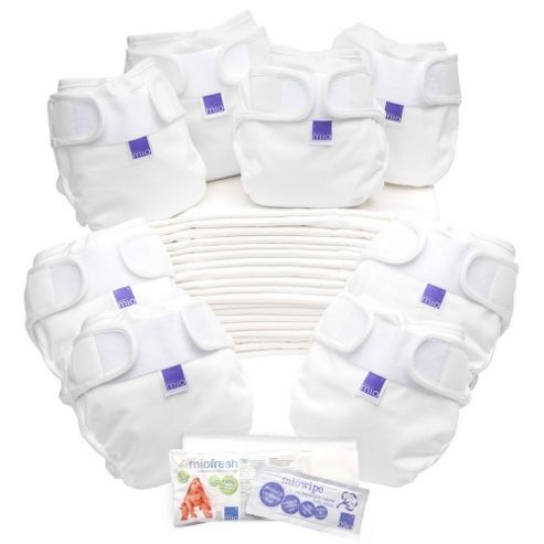 Image of Bambino Mio Miosoft Two-piece Reusable Birth To Potty Pack (white)