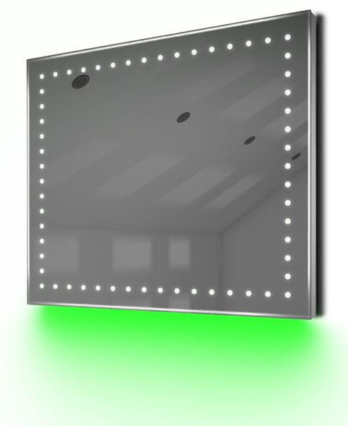 Image of Bathroom Shaver Mirror With Underlighting, Bluetooth, Demist & Sensor K67sgaud