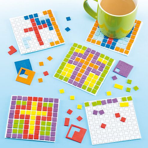 Image of Cross Mosaic Coaster Craft Kits (pack Of 6)