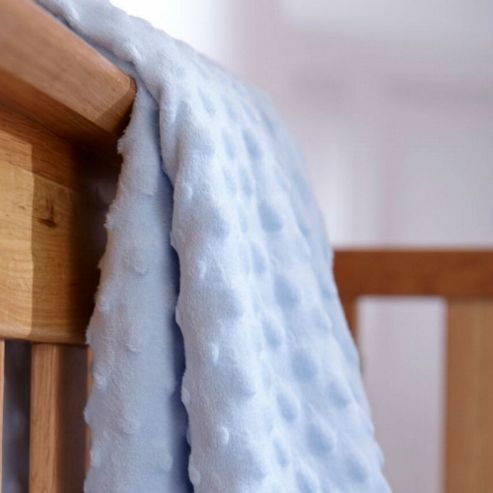 Image of Clair De Lune Dimple Pram Blanket (blue)