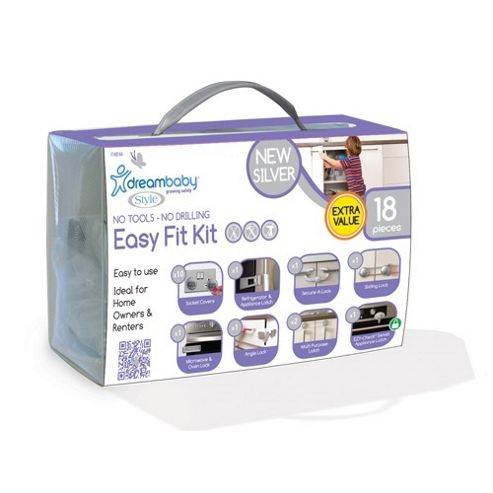 Image of Dreambaby Easy Fit Kit Silver 18 Pieces Uk