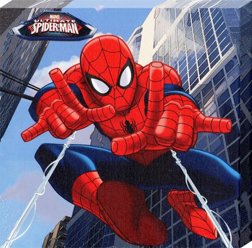 Image of Spiderman Marvel's Ultimate Spider-man Casting His Web Canvas Print
