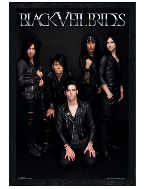 Image of Black Veil Brides Black Wooden Framed The Wild Ones Bvb Poster