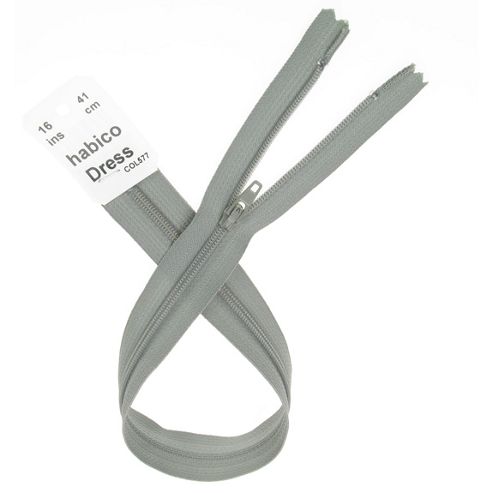 Image of Dress Zip - 41cm - Light Grey