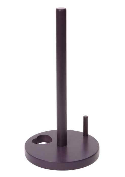 Image of Dexam Vintage Home Woodware Kitchen Towel Holder, Aubergine Purple