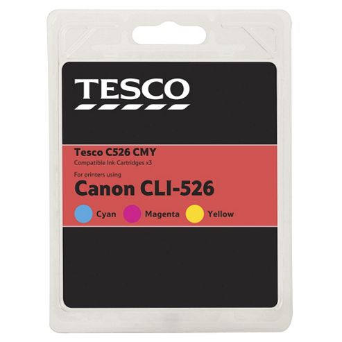 Image of Tesco C526 Printer Ink Cartridge - Tri-colour