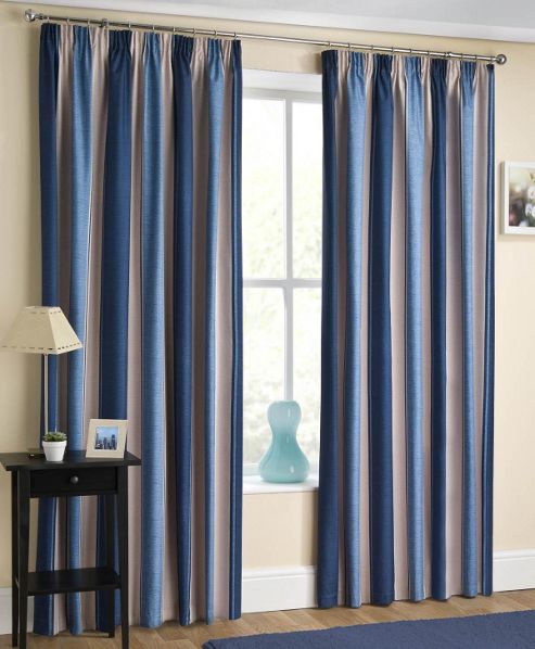 Image of Twilight Ready Made Blackout Curtain - Blue
