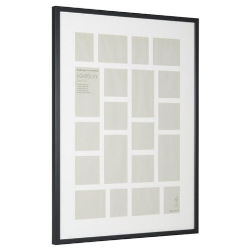 Image of Picture Frame Multi Aperture 63 X 83cm, Black