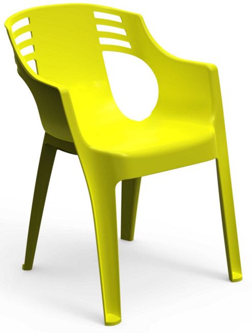 Image of Resol City Garden Outdoor / Indoor Designer Plastic Chair - Green