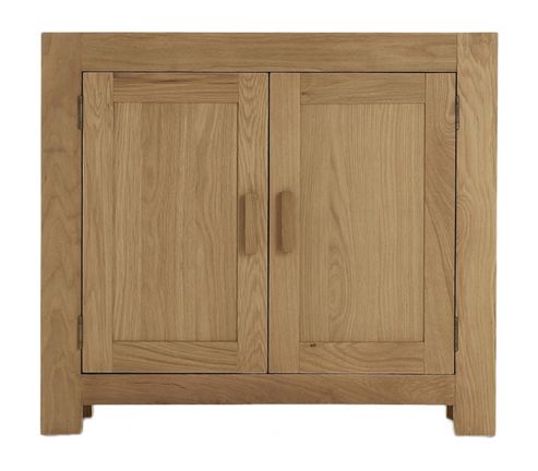 Image of Thorndon Block Small Sideboard In Natural Matured Oak