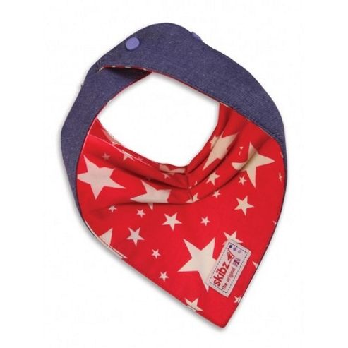 Image of Skibz Doublez Bandana Dribble Bib (cowboy/denim)