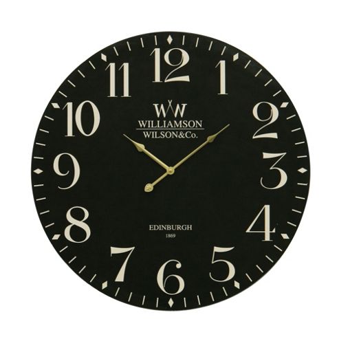 Image of Premier Housewares Classical Wall Clock - Black