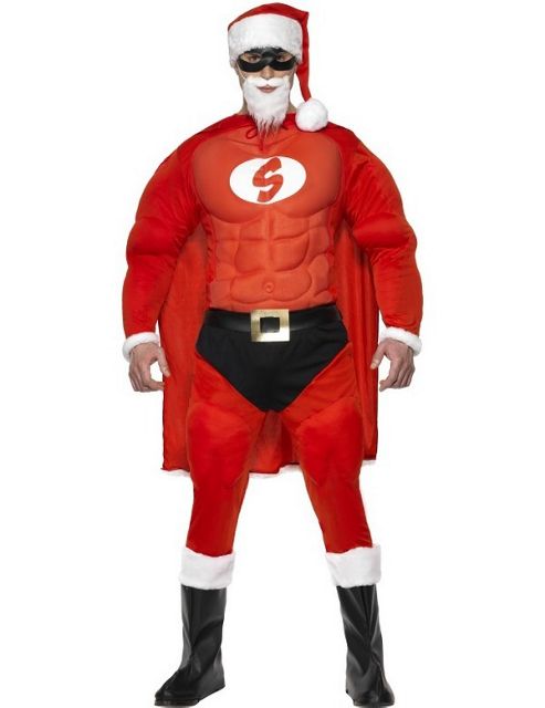 Image of Super Fit Santa Costume Large