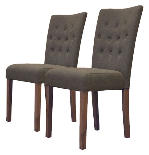 Image of Baumhaus Cdr03e Flare Back Upholstered Dining Chairs
