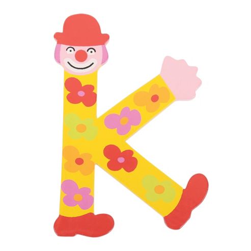 Image of Tatiri Ta411 Crazy Clown Wooden Letter K