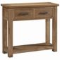 Kelburn Furniture Lyon Console Table in Light Oak Matt Lacquer