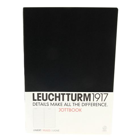 Image of Leuchtturm 1917 Black Jotter A4 Ruled