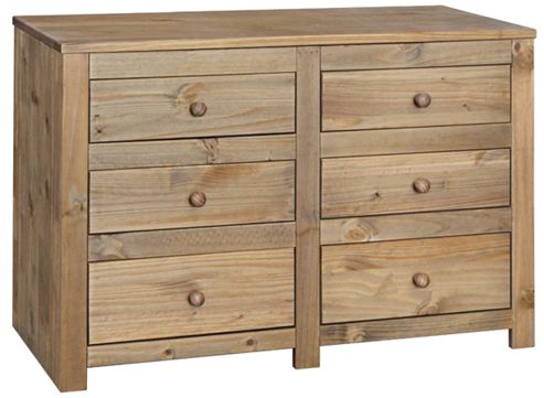 Image of Core Products Hc513 Hacienda Pine 3+3 Drawer Chest