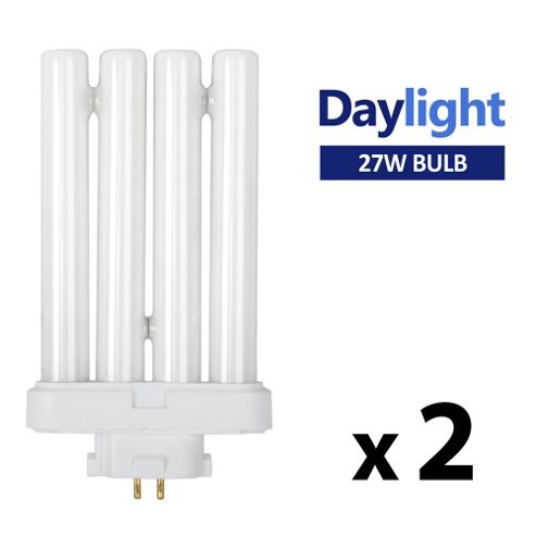 Image of Minisun Pack Of Two 27w 6500k Energy Saving Daylight Bulbs