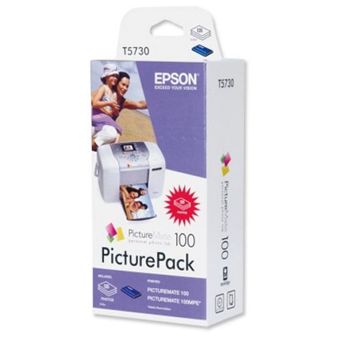Image of Epson Picturemate 100 Picturepack (photo Cartridge And Picture Paper)