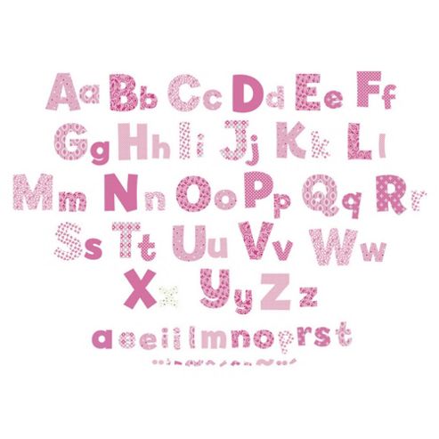 Image of Funtosee Nursery Alphabet Wall Stickers