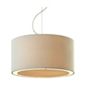 Firstlight Clio 3 Light Pendant in Chrome - Cream
