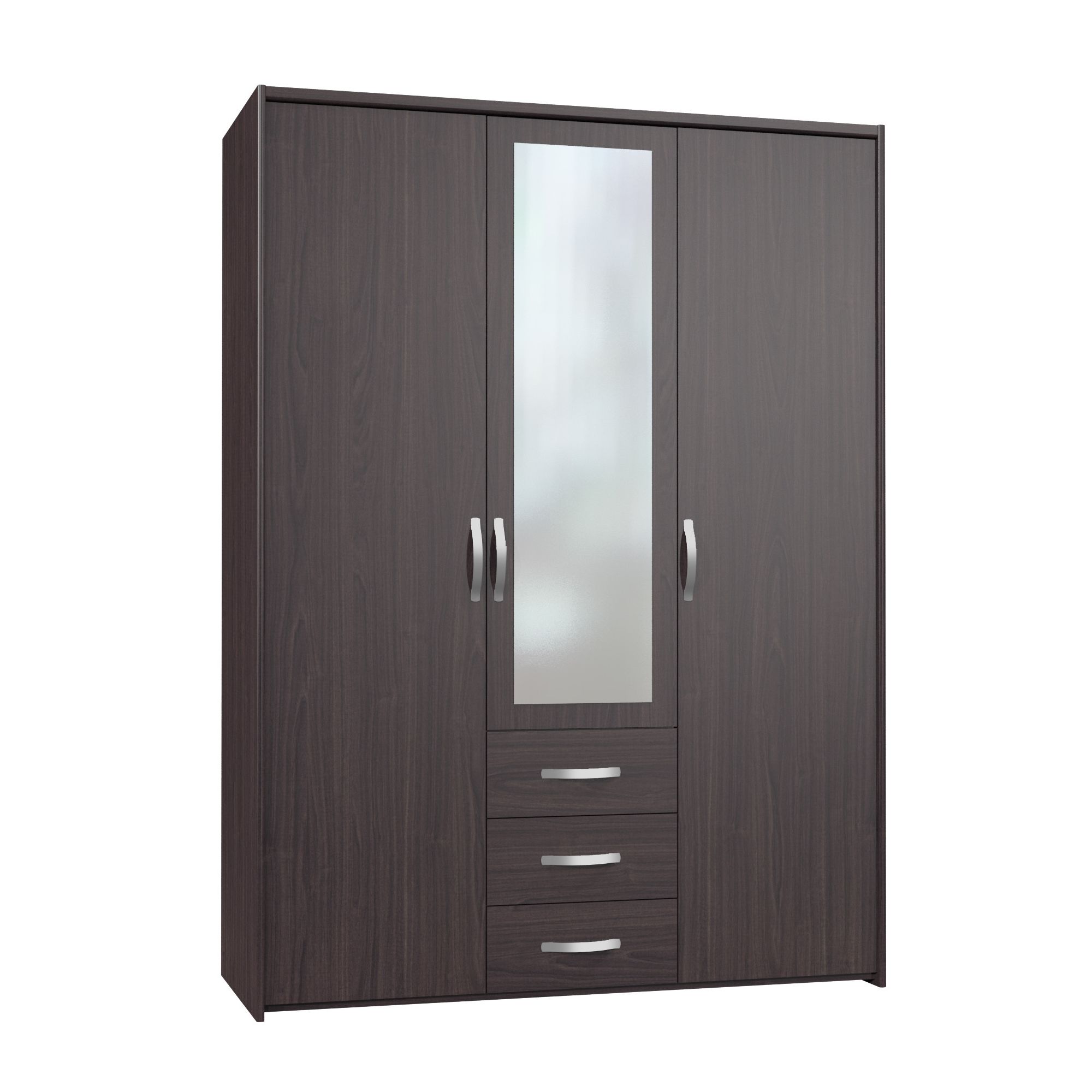 Altruna Now 3 Doors Wardrobe - Wenge at Tesco Direct