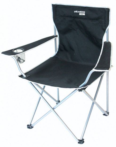 Image of Yellowstone Executive Folding Camping Chair With Drinks Holder