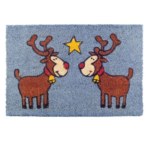 Image of Rudolph The Red Nosed Reindeer Christmas Coir Doormat