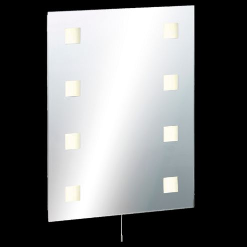 Image of Knightsbridge Rectangular Mirror With Shaver Socket