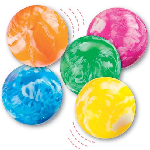 Image of Party Bag Marbled Jet Balls (pack Of 6)