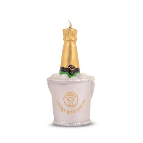 Image of Champagne Bottle & Ice Bucket Celebration Candle