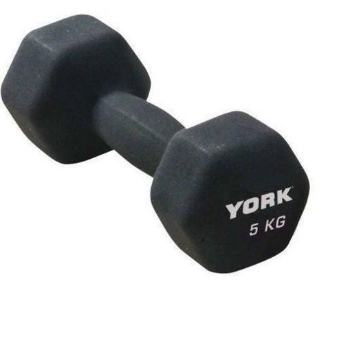Image of York Fitness Neoprene Hex Dumbbells 5kg X 1