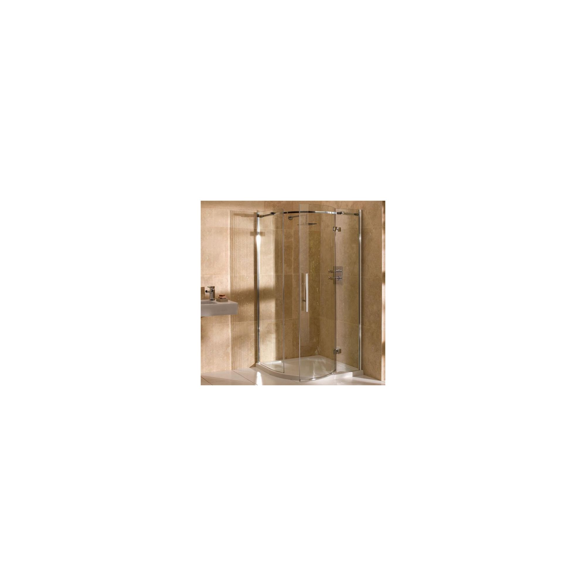 Merlyn Vivid Nine Quadrant Shower Enclosure, 800mm x 800mm, Left Handed, Low Profile Tray, 8mm Glass at Tesco Direct