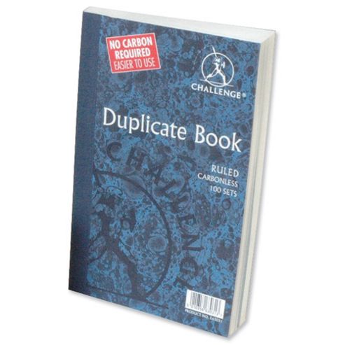 Image of Challenge Duplicate Book Carbonless Ruled 210x130mm Ref 100080458 [pack 5]