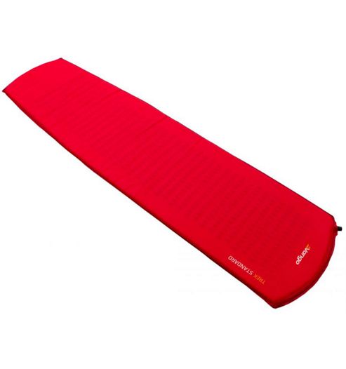 Image of Vango Trek Standard Single Sleeping Mat With Repair Kit Red
