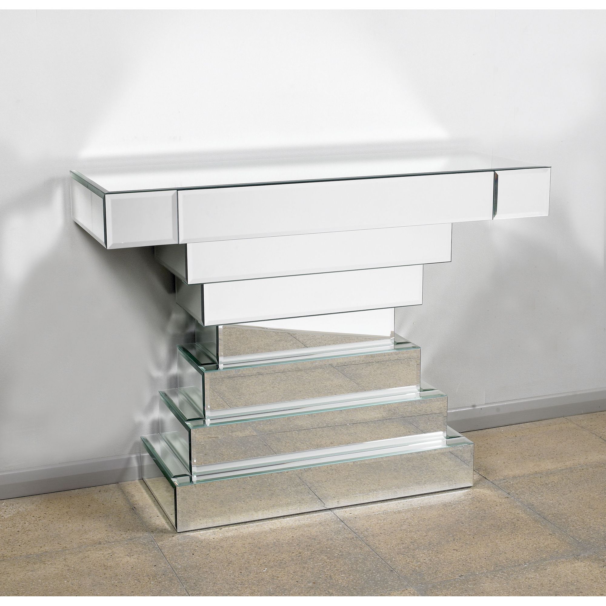Morris Mirrors Ltd One Drawer Console Table in Silver at Tesco Direct