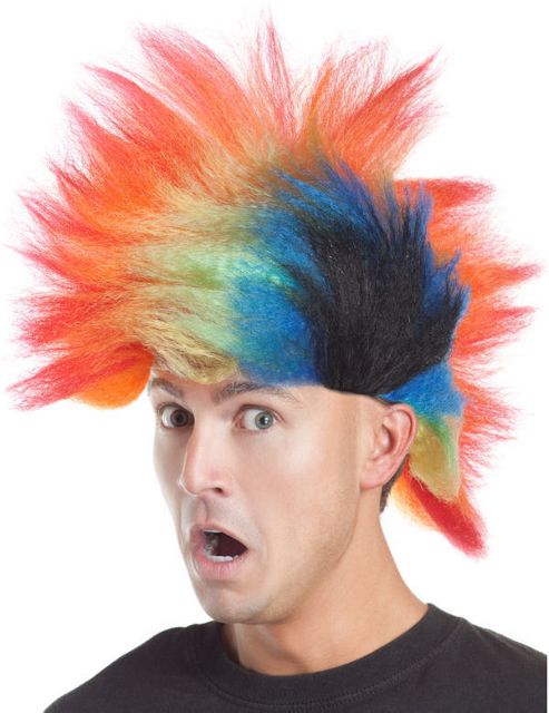 Image of Mohawk Wig (multi Colour)