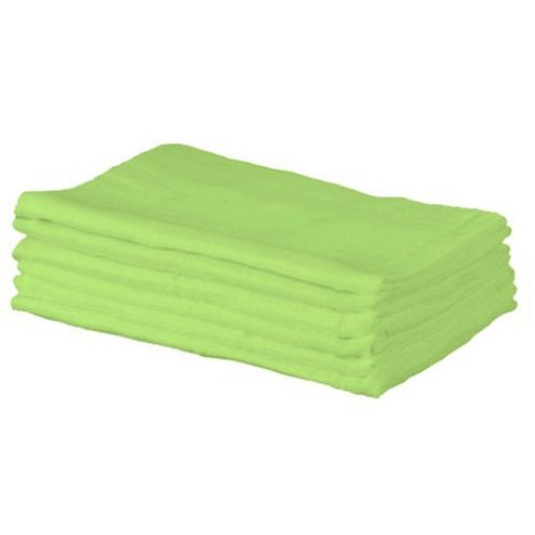 Image of Cuddles Collection Pack Of 6 Muslin Squares (kiwi)