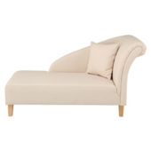Freya Scroll Arm Chaise Natural