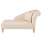 Freya Scroll Arm Chaise Natural