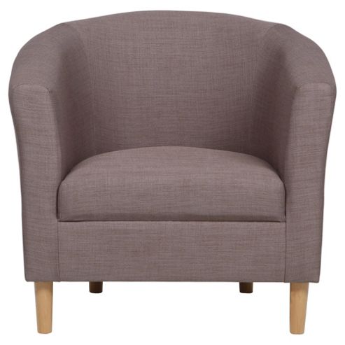Image of Tub Fabric Accent Chair Mocha