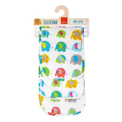 Image of Baroo Burp Cloths Pack Of 3 (ellefunk)