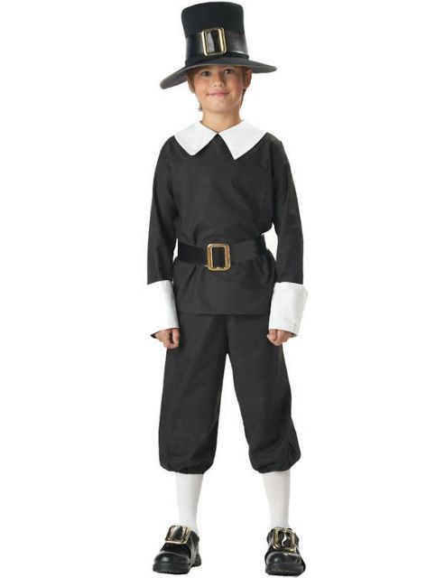 Image of Child Pilgrim Boy Costume Small
