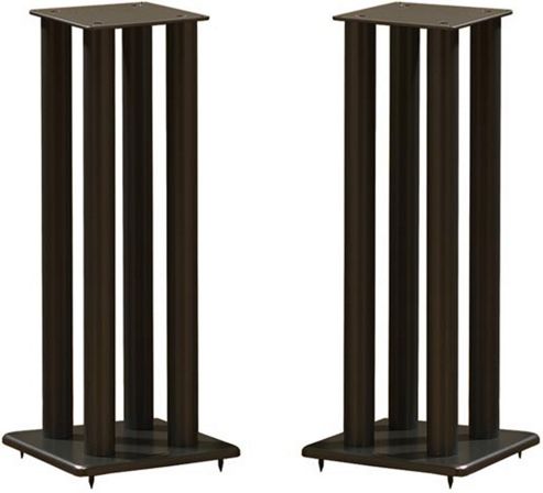 Image of Atacama Pair Of Speaker Stands In Black - Height 700mm