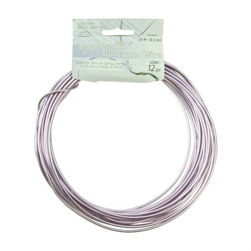 Image of Aluminium Wire 1.9mm Lilac