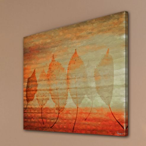 Image of Parvez Taj Leafs 2 Canvas Wall Art - 122 Cm H X 122 Cm W X 5 Cm D
