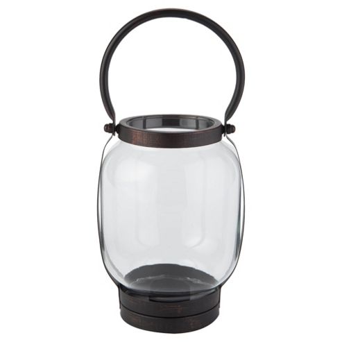 Image of Metal Lantern Brown Small