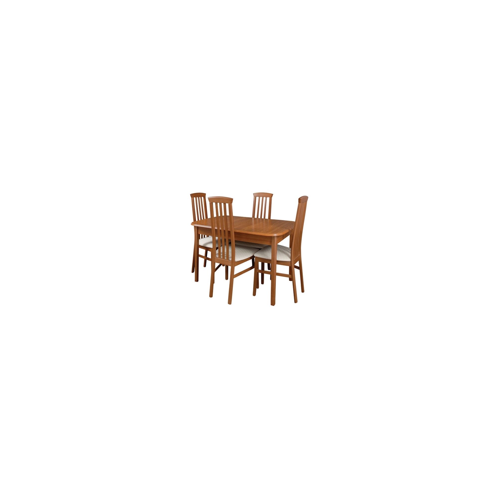 Caxton Lichfield 4 Leg Compact 4 Chair Extending Dining Set at Tesco Direct